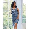 imageEkouaer Nightgowns for Women Sleeveless House Dress Soft Victorian Nightgown Button Night Dress with Pockets SXXLFloral Navy Blue