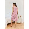 imageEkouaer Nightgowns for Women Sleeveless House Dress Soft Victorian Nightgown Button Night Dress with Pockets SXXLFloral Pink