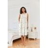 imageEkouaer Nightgowns for Women Sleeveless House Dress Soft Victorian Nightgown Button Night Dress with Pockets SXXLLeaf Yellow