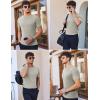 imageEkouaer Mens Knit TShirts Short Sleeve Casual Ribbed Shirts Lightweight Crewneck Tees Stretchy Undershirts SXXLApricot