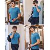 imageEkouaer Mens Knit TShirts Short Sleeve Casual Ribbed Shirts Lightweight Crewneck Tees Stretchy Undershirts SXXLBlue