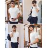 imageEkouaer Mens Knit TShirts Short Sleeve Casual Ribbed Shirts Lightweight Crewneck Tees Stretchy Undershirts SXXLWhite