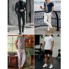 imageEkouaer Mens Knit TShirts Short Sleeve Casual Ribbed Shirts Lightweight Crewneck Tees Stretchy Undershirts SXXLWhite