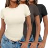 3pcs Black/ Chestnut Brown/ Beige
