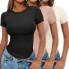 3pcs Black/ Dirty Pink/ Beige