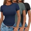 3pcs Black/ Sage Green/ Navy Blue