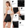 imageEkouaer 3 Pack Womens Maternity Shorts Stretchy Workout Pregnancy Shorts Comfy Lounge Pajama Sleepwear SXXLBlackDark Heather GreyLight Heather Grey