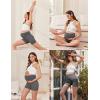 imageEkouaer 3 Pack Womens Maternity Shorts Stretchy Workout Pregnancy Shorts Comfy Lounge Pajama Sleepwear SXXLBlackDark Heather GreyLight Heather Grey