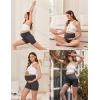 imageEkouaer 3 Pack Womens Maternity Shorts Stretchy Workout Pregnancy Shorts Comfy Lounge Pajama Sleepwear SXXLBlackDark Heather GreyMaroon