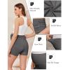 imageEkouaer 3 Pack Womens Maternity Shorts Stretchy Workout Pregnancy Shorts Comfy Lounge Pajama Sleepwear SXXLBlackDark Heather GreyNavy Blue