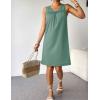 imageEkouaer Women Cotton Nightgowns Sleeveless Sleep Shirts Lace Night Shirts Sleep Dress S3XLGreen