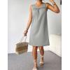 imageEkouaer Women Cotton Nightgowns Sleeveless Sleep Shirts Lace Night Shirts Sleep Dress S3XLLight Grey