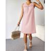 imageEkouaer Women Cotton Nightgowns Sleeveless Sleep Shirts Lace Night Shirts Sleep Dress S3XLLight Pink