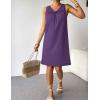 imageEkouaer Women Cotton Nightgowns Sleeveless Sleep Shirts Lace Night Shirts Sleep Dress S3XLPurple