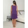 imageEkouaer Women Cotton Nightgowns Sleeveless Sleep Shirts Lace Night Shirts Sleep Dress S3XLPurple