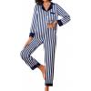 Navy Blue and White Stripes