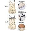 imageEkouaer 2 Pack Womens Cami Pajama Sets Cute Print Tank Top Pjs and Shorts Camisole Lounge SetPueple Butterflycandy Print