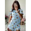 imageEkouaer Womens Pajamas 2 Piece Ribbed Knit Pjs Colorful Pattern Sleep Set Short Sleeve Pajamas Set Casual Lounge SetsCool Dogs