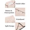 imageEkouaer Womens Silk Satin Pajamas Set Short Sleeve Sleepwear Button Down Loungewear 2 Piece Pjs Shorts Set S5XLChampagne