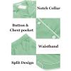 imageEkouaer Womens Silk Satin Pajamas Set Short Sleeve Sleepwear Button Down Loungewear 2 Piece Pjs Shorts Set S5XLGrey Green