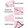 imageEkouaer Womens Silk Satin Pajamas Set Short Sleeve Sleepwear Button Down Loungewear 2 Piece Pjs Shorts Set S5XLLight Pink