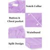 imageEkouaer Womens Silk Satin Pajamas Set Short Sleeve Sleepwear Button Down Loungewear 2 Piece Pjs Shorts Set S5XLLilac