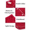 imageEkouaer Womens Silk Satin Pajamas Set Short Sleeve Sleepwear Button Down Loungewear 2 Piece Pjs Shorts Set S5XLRed