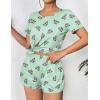 imageEkouaer Womens Pajama Sets Short Sleeve Pjs 2 Piece Top and Shorts Sleepwear Comfy Soft Lounge Sets with PocketsButterfly