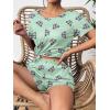 imageEkouaer Womens Pajama Sets Short Sleeve Pjs 2 Piece Top and Shorts Sleepwear Comfy Soft Lounge Sets with PocketsButterfly