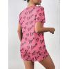 imageEkouaer Womens Pajama Sets Short Sleeve Pjs 2 Piece Top and Shorts Sleepwear Comfy Soft Lounge Sets with PocketsPink Love