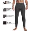 imageEkouaer Mens Long Johns Thermal Underwear Comfy Soft Elastic Fabric Base Layer Set Cold Weather Warm Top and BottomDeep Grey