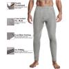 imageEkouaer Mens Long Johns Thermal Underwear Comfy Soft Elastic Fabric Base Layer Set Cold Weather Warm Top and BottomLight Grey