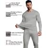 imageEkouaer Mens Long Johns Thermal Underwear Comfy Soft Elastic Fabric Base Layer Set Cold Weather Warm Top and BottomLight Grey