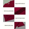imageEkouaer Mens Mock Turtleneck Short Sleeve Knit T Shirts Slim Fit Basic Thermal Tops Lightweight Tee SXXXLWine Red