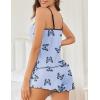 imageEkouaer Womens Cami Pajama Sets 2 Piece Cute Print Pjs Soft Tank Top ampamp Elastic Waist Shorts Camisole Lounge SetBlue Butterfly