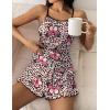 imageEkouaer Womens Cami Pajama Sets 2 Piece Cute Print Pjs Soft Tank Top ampamp Elastic Waist Shorts Camisole Lounge SetLeopard Butterfly