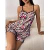 imageEkouaer Womens Cami Pajama Sets 2 Piece Cute Print Pjs Soft Tank Top ampamp Elastic Waist Shorts Camisole Lounge SetLeopard Butterfly