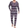 imageEkouaer Mens Long Johns Thermal Underwear Comfy Soft Elastic Fabric Base Layer Set Cold Weather Warm Top and BottomReindeer Snowflake