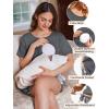 imageEkouaer 2 Pack Womens Nursing Pajamas Set Double Layer Maternity Pjs Postpartum Loungewear Set Breastfeeding Tops ampamp ShortsFloral Navy BlueFloral Light Grey