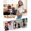 imageEkouaer 3 Pack Maternity Shirts Short Sleeve Split Side Pregnancy Tops Casual Pregnant Tunic BlouseGreyBurgundyBrick Red