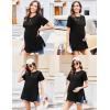 imageEkouaer 3 Pack Maternity Shirts Short Sleeve Split Side Pregnancy Tops Casual Pregnant Tunic BlousePinkGreyBlack