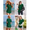 imageEkouaer 3 Pack Women Soft Maternity Shirts Ribbed Knit Pregnancy Tops Curved Hem Postpartum Tees Short Sleeve Pregnant TshirtBlackDirty PinkLake Green