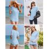 imageEkouaer 3 Pack Women Soft Maternity Shirts Ribbed Knit Pregnancy Tops Curved Hem Postpartum Tees Short Sleeve Pregnant TshirtBlackLight BlueDark Red