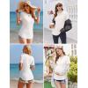 imageEkouaer 3 Pack Women Soft Maternity Shirts Ribbed Knit Pregnancy Tops Curved Hem Postpartum Tees Short Sleeve Pregnant TshirtBlackWhiteDirty Pink