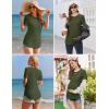 imageEkouaer 3 Pack Women Soft Maternity Shirts Ribbed Knit Pregnancy Tops Curved Hem Postpartum Tees Short Sleeve Pregnant TshirtDeep GreyCaramelDark Red