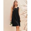 imageEkouaer Maternity Nursing Dress Nightgown Labor and Delivery Gown Sleeveless Pregnancy Breastfeeding DressesBlack