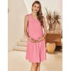 imageEkouaer Maternity Nursing Dress Nightgown Labor and Delivery Gown Sleeveless Pregnancy Breastfeeding DressesBlush Pink