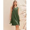 imageEkouaer Maternity Nursing Dress Nightgown Labor and Delivery Gown Sleeveless Pregnancy Breastfeeding DressesGreen