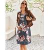imageEkouaer Maternity Nursing Dress Nightgown Labor and Delivery Gown Sleeveless Pregnancy Breastfeeding DressesGrey Floral