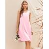 imageEkouaer Maternity Nursing Dress Nightgown Labor and Delivery Gown Sleeveless Pregnancy Breastfeeding DressesPink
